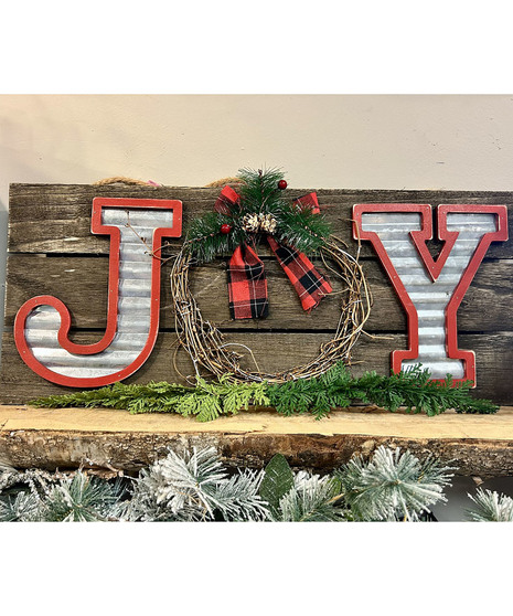 Wooden Joy Sign