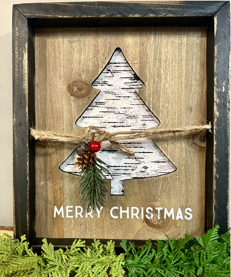 Rustic Wooden Tree Decor