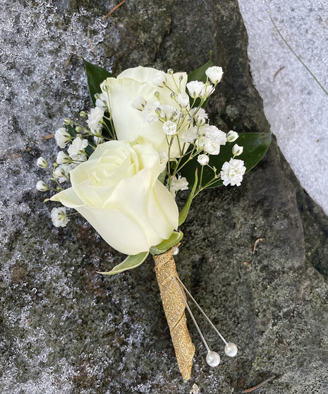 Gold Shimmer Boutonniere